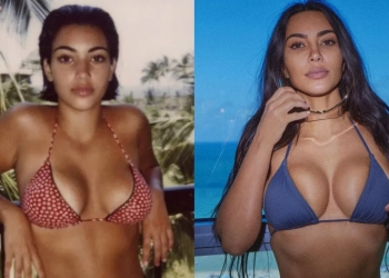 Kim Kardashian Brustvergrößerung: Vorher und Nachher