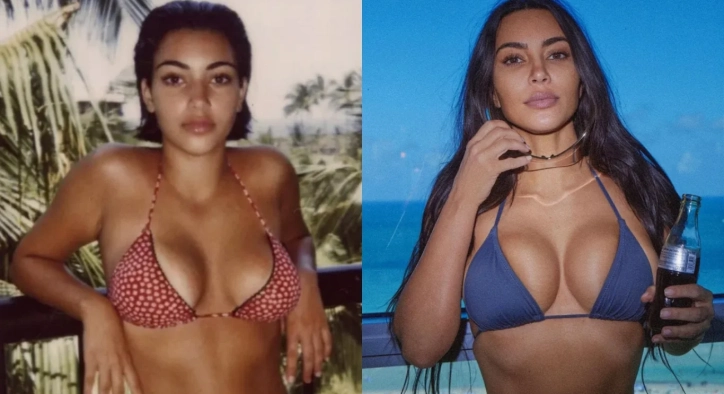 Kim Kardashian Brustvergrößerung: Vorher und Nachher